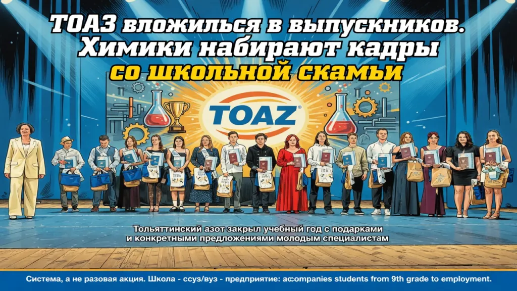 ТОАЗ вложился в выпускников. Химики набирают кадры со школьной скамьи